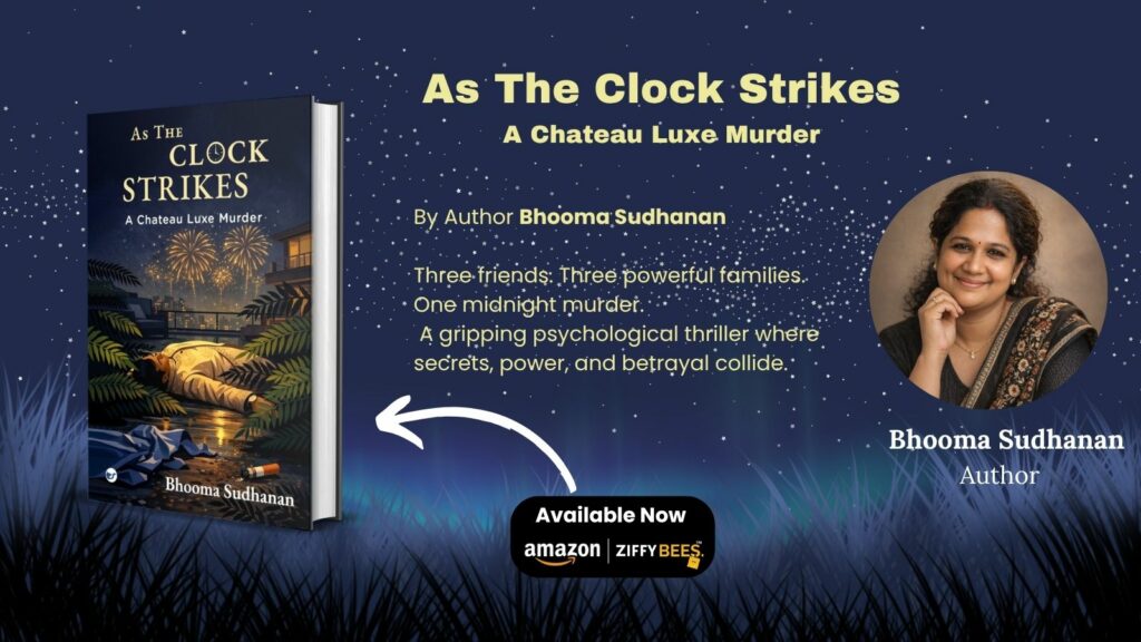 A Glamorous Celebration Turns Deadly in Bhooma Sudhanan’s Gripping Debut Thriller As The Clock Strikes: A Chateau Luxe Murder