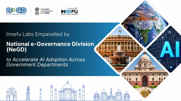 Innefu Labs Empanelled by National e-Governance Division (NeGD) to Accelerate AI Adoption Across Government Departments
