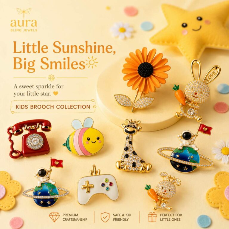 Kids Brooches Are the Next Big Trend in Children’s Fashion: How Aura Bling Jewels Is Leading the Shift
