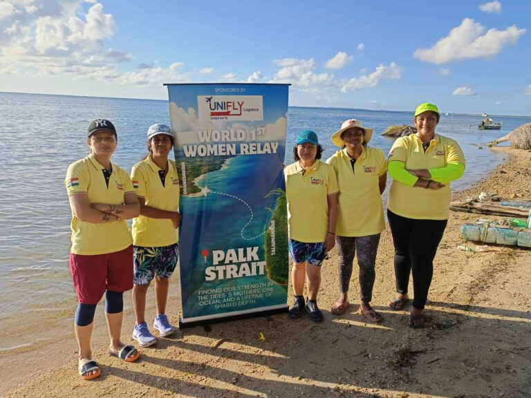 Ahead of Mother’s Day: Five Mothers Make History by Swimming the Palk Strait to Fight Drug Abuse