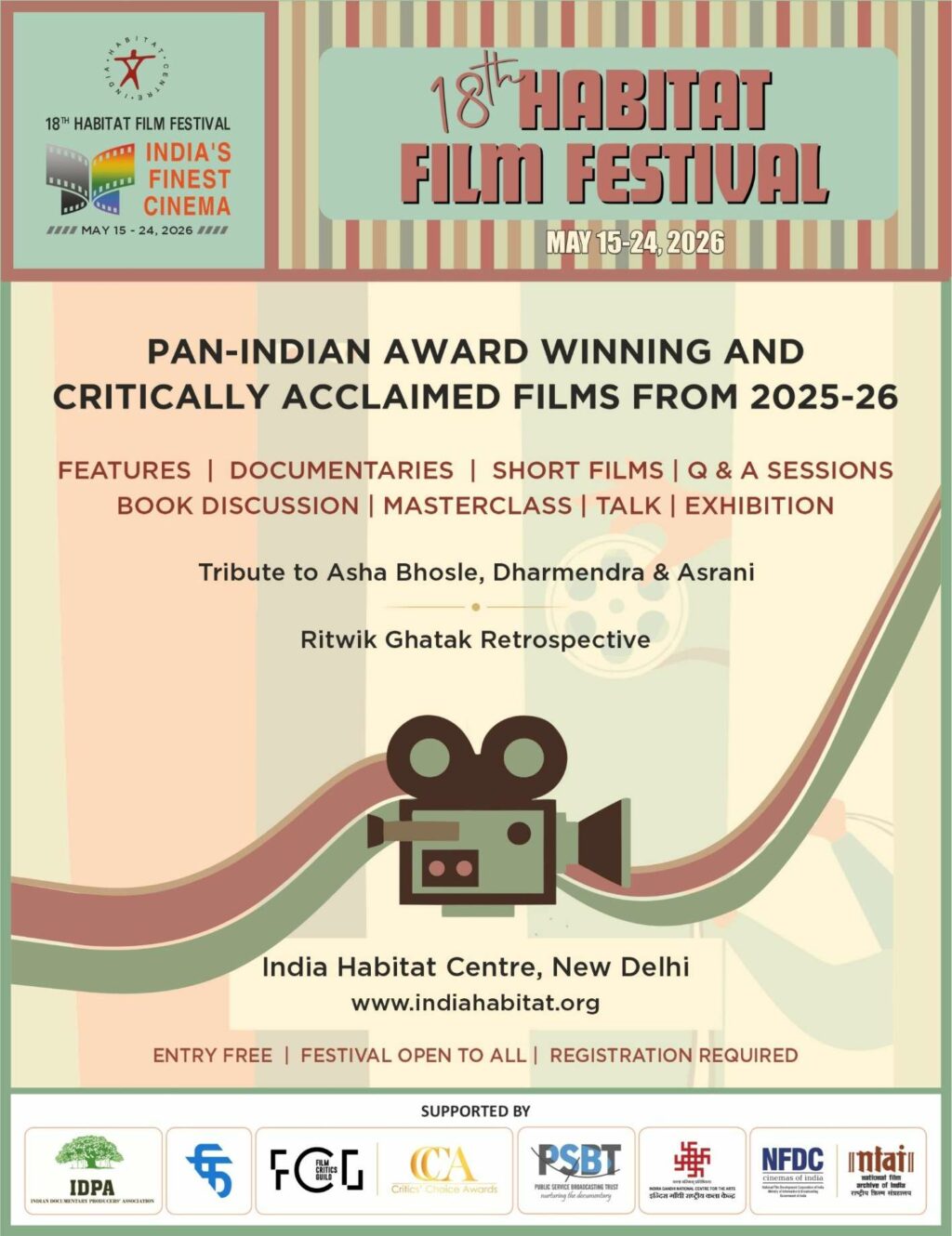 Habitat Film Festival 2026 Returns – 18th Edition to Honour Parallel Cinema & New Age Indie Storytelling