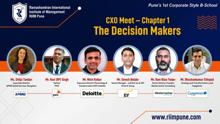 RIIM Pune Hosts Inaugural “CXO Meet – Chapter 1: The Decision Makers” to Bridge Industry and Academia