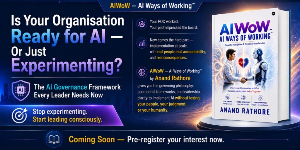 AIWoW – AI Ways of Working™ by Anand Rathore Answers the Question Every Leader Is Quietly Asking