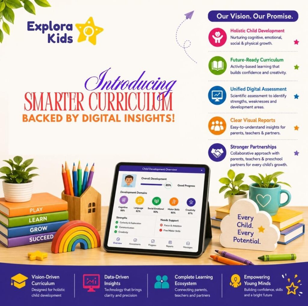 Explora Kids Introduces Smart Curriculum with Digital Child Assessment System