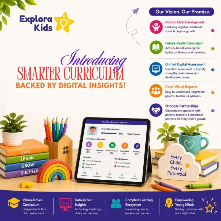 Explora Kids Introduces Smart Curriculum with Digital Child Assessment System