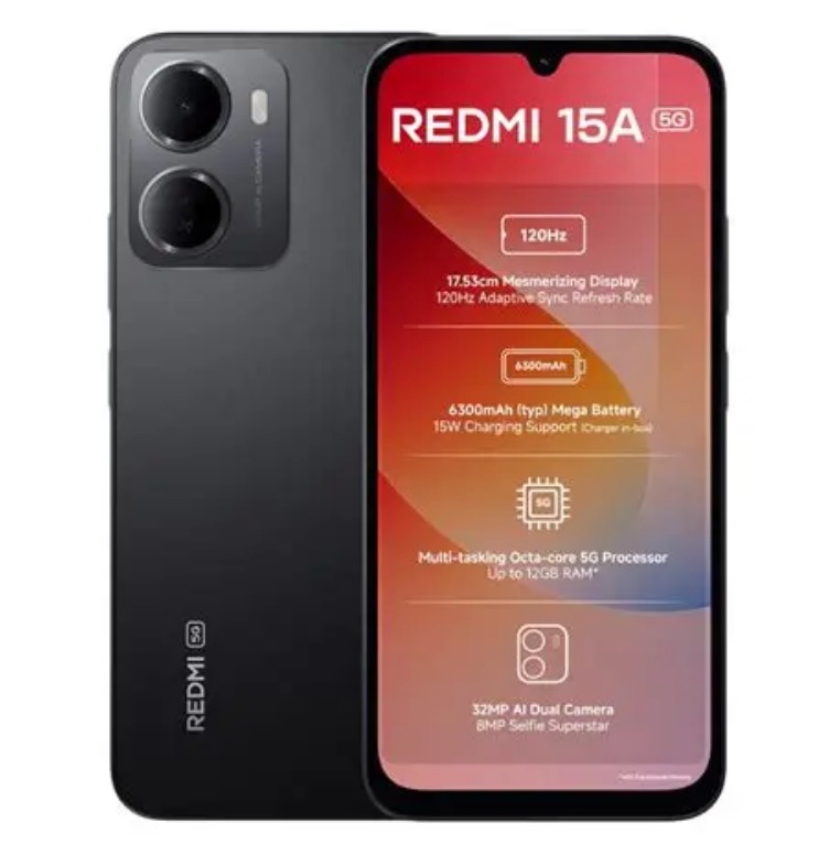 Buy the Latest Redmi 15A – 6,300 mAh Battery, 120 Hz Display, and Budget‑Friendly EMIs