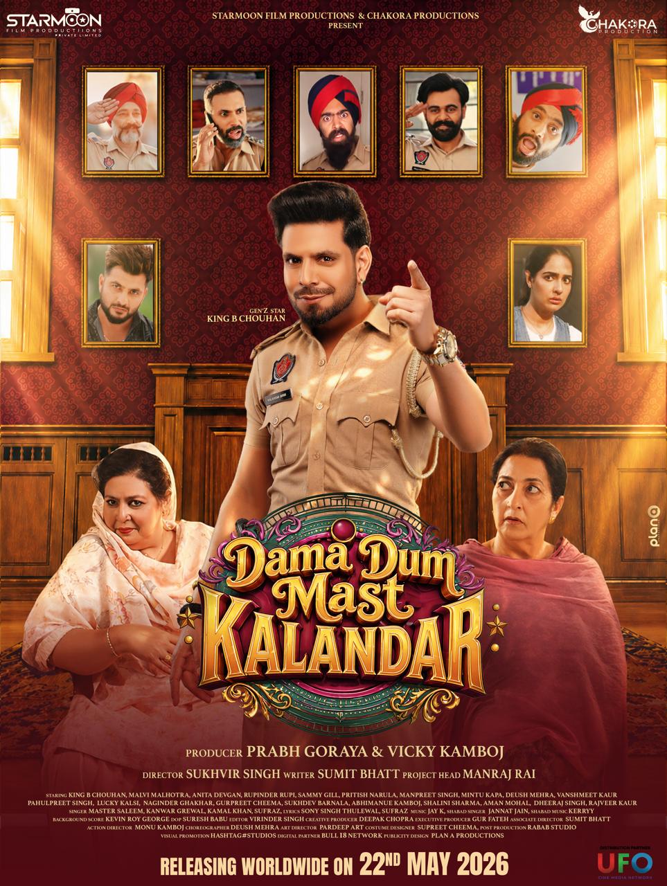 King B Chouhan, Malvi Malhotra’s Punjabi Situational Comedy Dama Dum Mast Kalandar Trailer Unveiled; Film To Release On May 22