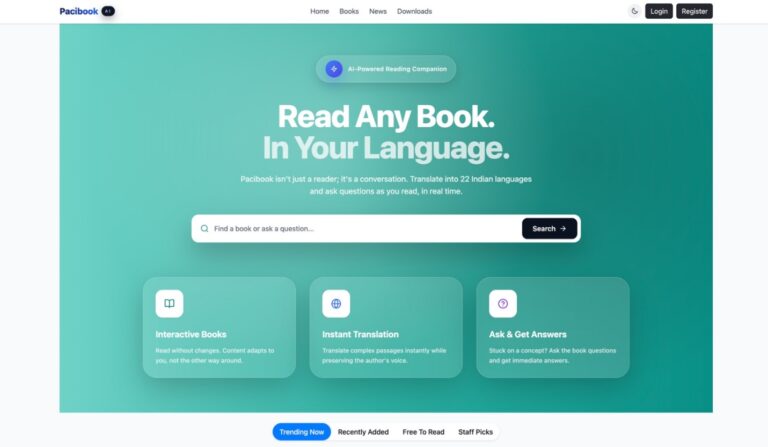 Pacibook Launches AI-Powered Multilingual eBook Platform, Enabling Readers to Access Books in 22 Indian Languages