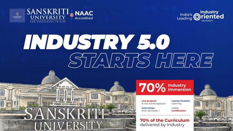 NAAC Accredited Sanskriti University Redefines Higher Education Through AI-Powered Smart Learning & Industry 5.0 Innovation