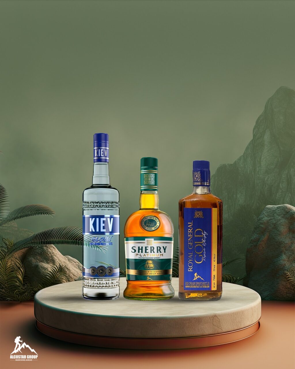 Alcostar Group Expands Presence in Chhattisgarh with Launch of Sherry Platinum Whisky, KIEV Vodka & Royal General Gold