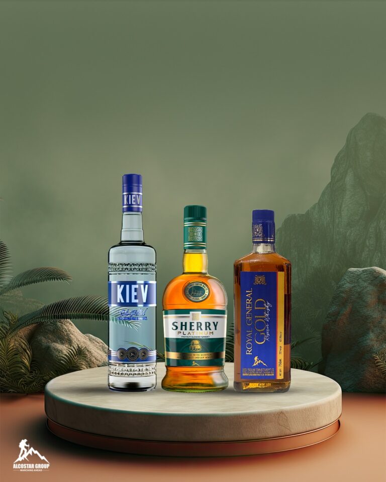 Alcostar Group Expands Presence in Chhattisgarh with Launch of Sherry Platinum Whisky, KIEV Vodka & Royal General Gold