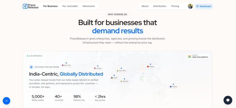 PressRelease.in Launches India’s First Built-In AI Press Release Writer