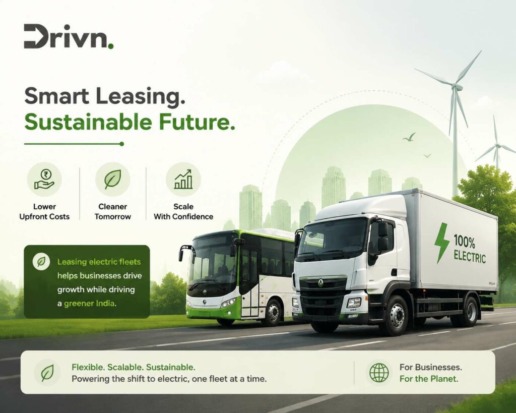 Why Leasing Is Driving Sustainable EV Solutions in India for Commercial Fleets