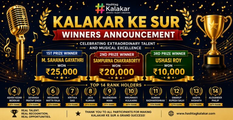 Emerging Voices Shine as Hashtag Kalakar Reveals Results of National Singing Contest ‘Kalakar Ke Sur’