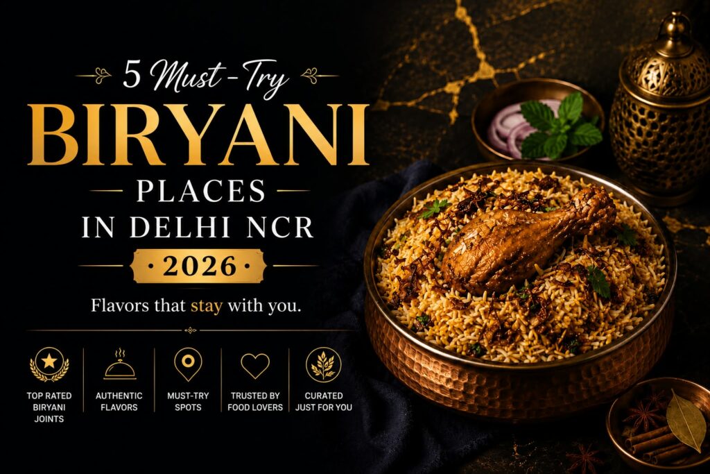 5 Must Try Biryani Places in Delhi NCR – 2026