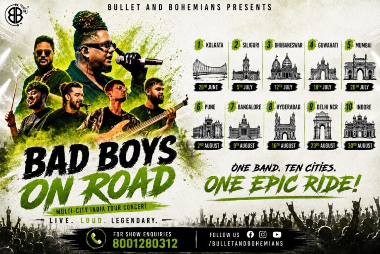 BULLET AND BOHEMIANS ANNOUNCE “BAD BOYS ON ROAD” – A 10-CITY INDIA TOUR SET TO IGNITE THE NATION