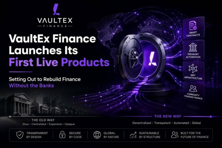 VaultEx Finance Launches First Live DeFi Products, Unveils Vision for a Self-Custodial Financial Ecosystem