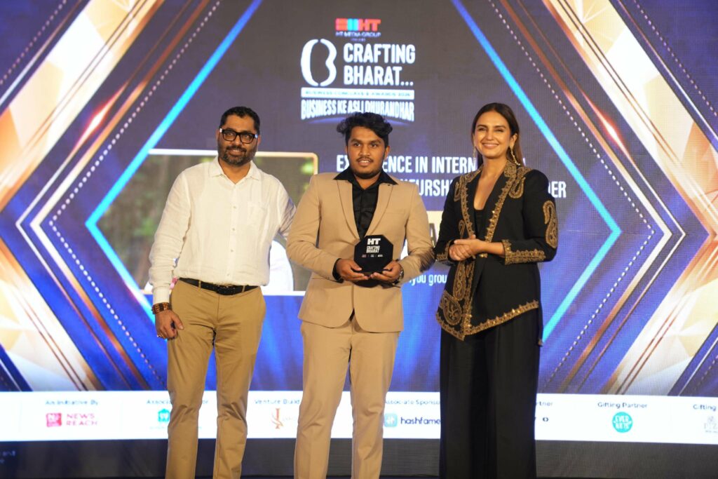 Fathah Rahman Thangal Honoured with ‘Excellence in International Entrepreneurship – Young Leader’ Award at HT Media Presents Crafting Bharat Business Conclave & Awards 2026