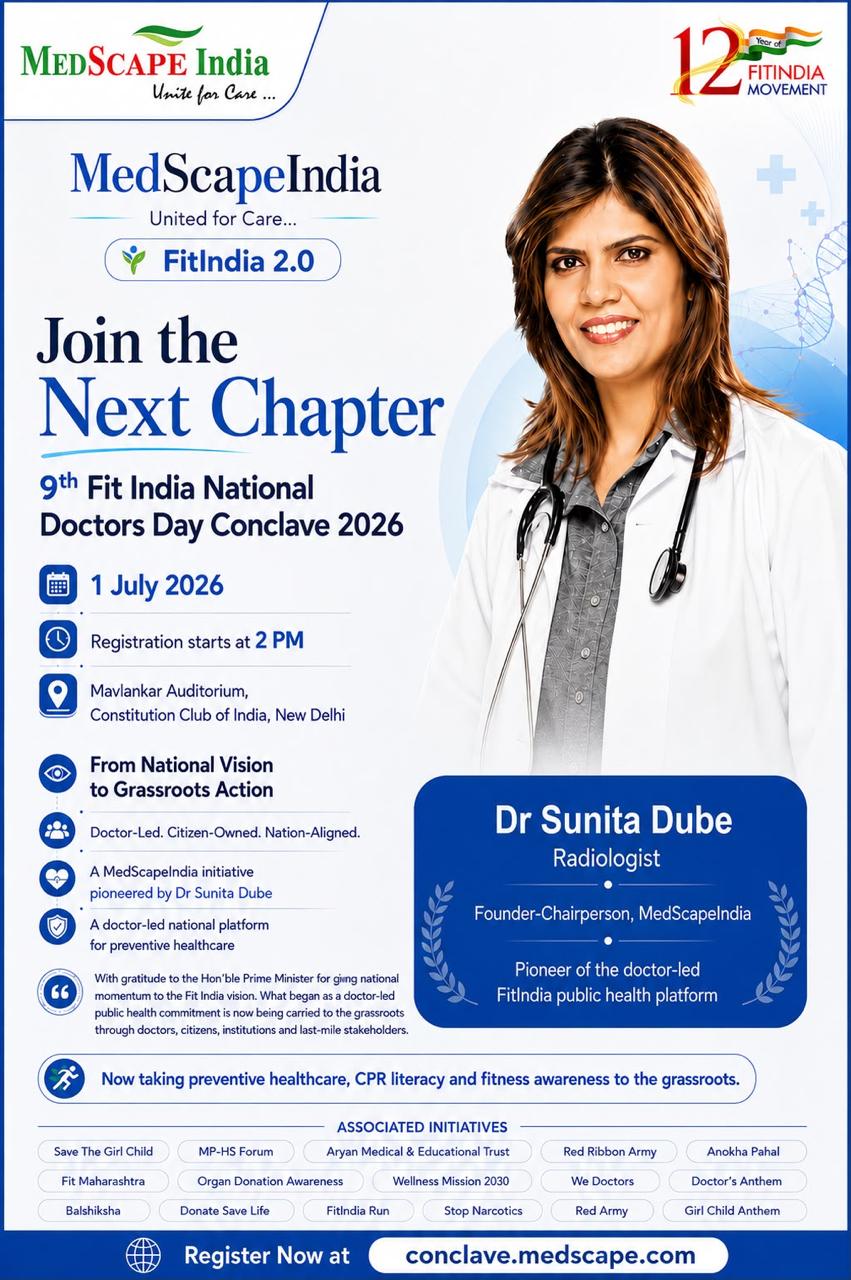 MedScapeIndia – AMET to Host the 9th FitIndia National Doctors’ Day Conclave 2026, Advancing India’s Vision for Preventive Healthcare, Patient Safety and Healthcare Innovation