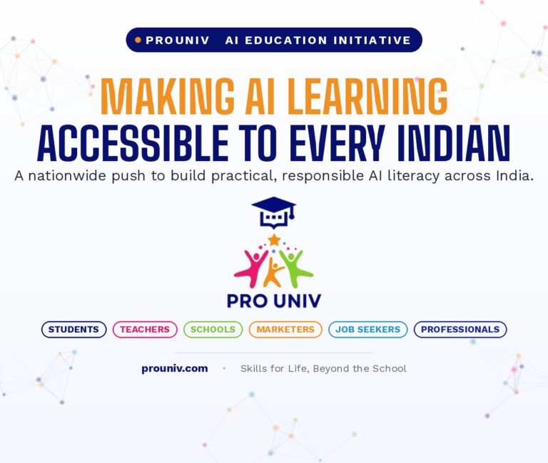 Prouniv Launches AI Education Initiative to Make Artificial Intelligence Learning Accessible to Every Indian