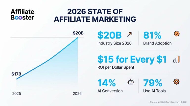 AffiliateBooster.com Releases 2026 State of Affiliate Marketing Report: Industry Surpasses $17B, On Track for $20B by Year-End