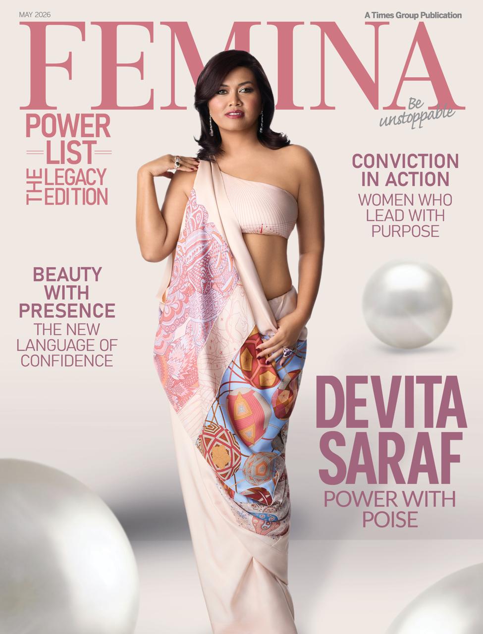 DEVITA SARAF IS THE FACE OF FEMINA’S POWER LIST – THE LEGACY EDITION