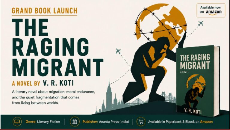 What Happens After the American Dream? ‘The Raging Migrant’ by Author V. R. Koti Explores the Hidden Cost of Migration