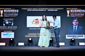 Explore Touristhub Holidays LLP Honoured by Saina Nehwal at Business Excellence India Awards 2026