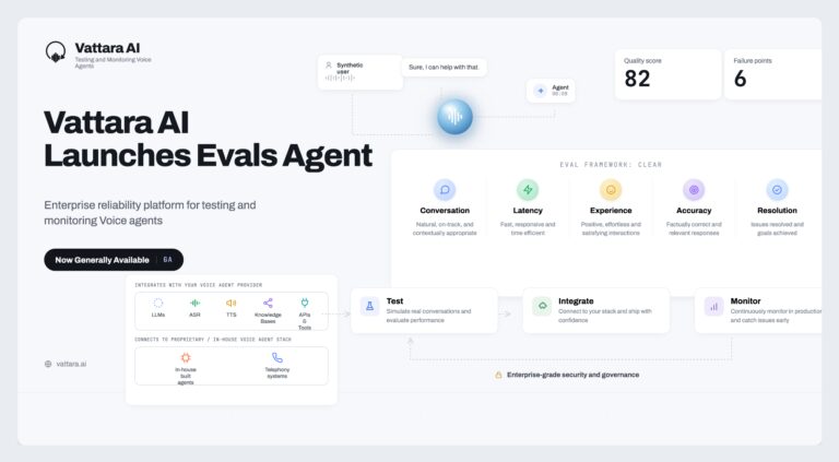 Vattara AI Launches Reliability Platform to Test and Monitor Voice Agents Before They Fail in Production