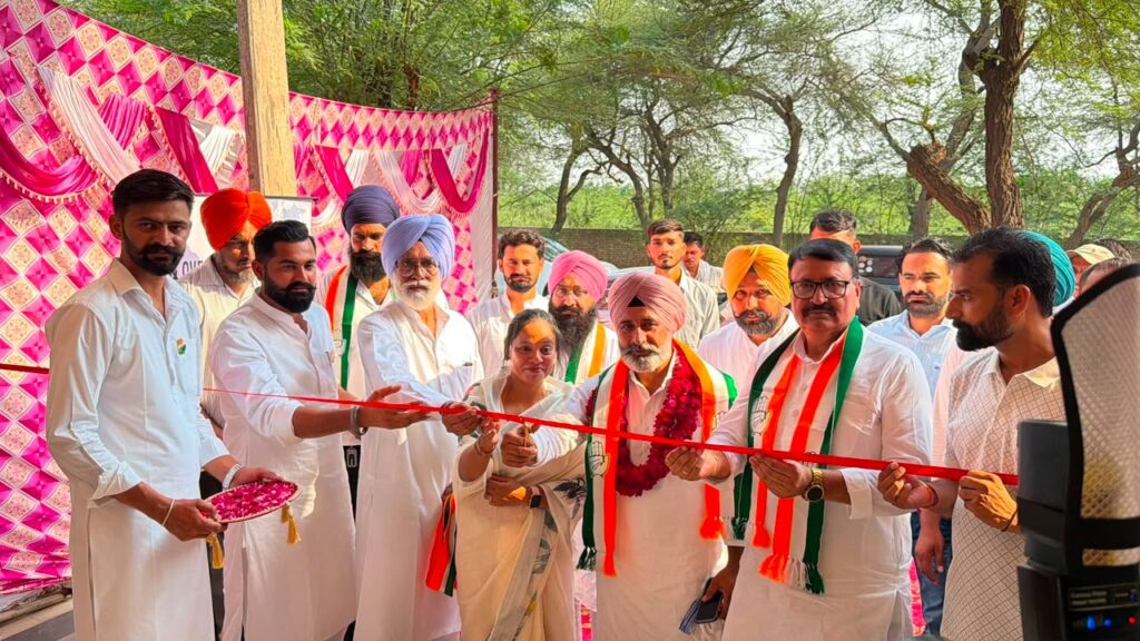 Gurjinder Singh Gavy Inaugurates Rajasthan’s First NRI & Overseas Congress Cell Office in Sri Ganganagar