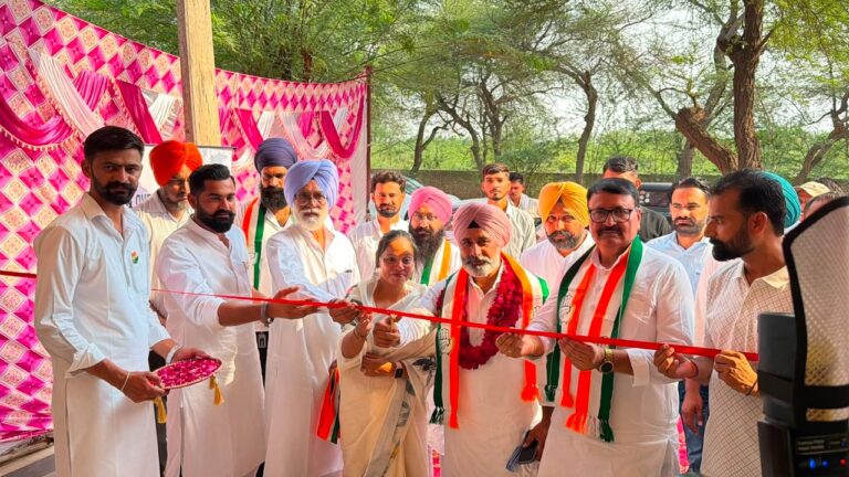 Gurjinder Singh Gavy Inaugurates Rajasthan’s First NRI & Overseas Congress Cell Office in Sri Ganganagar