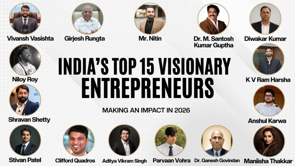 India’s Top 15 Visionary Entrepreneurs Making an Impact in 2026