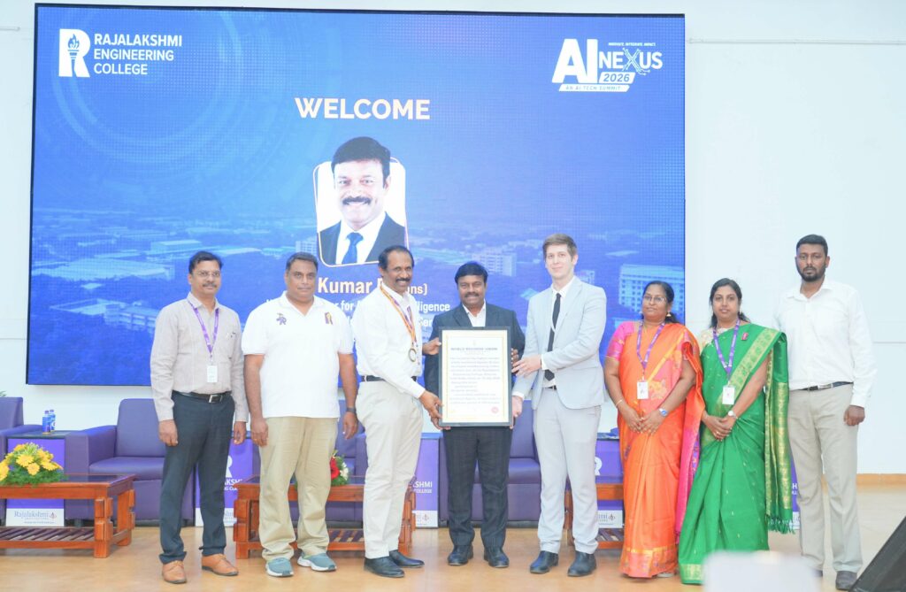 Rajalakshmi Engineering College Creates World Record at AI NEXUS 2026;  Hon’ble Tamil Nadu AI Minister Applauds Historic Student Achievement