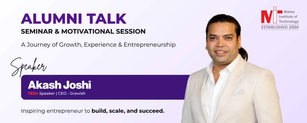 MIT Alumni Inspire Series: Entrepreneur Akash Joshi Returns to His Alma Mater to Guide Future Engineers