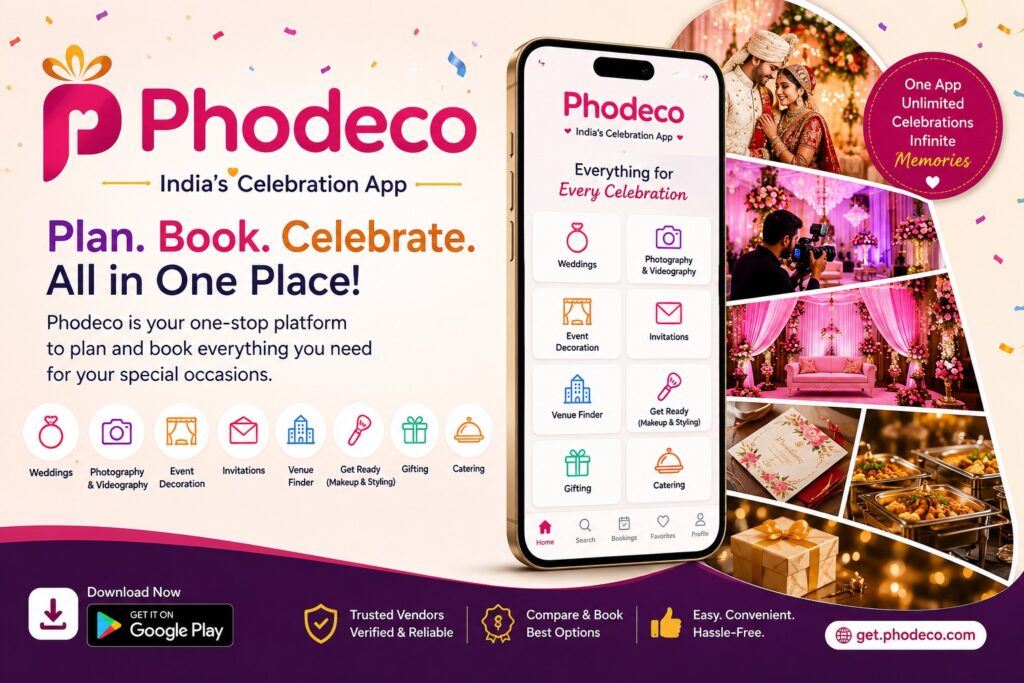Phodeco Launches as India’s First All-in-One Celebration App, Making Event Planning Simple, Trusted, and Joyful