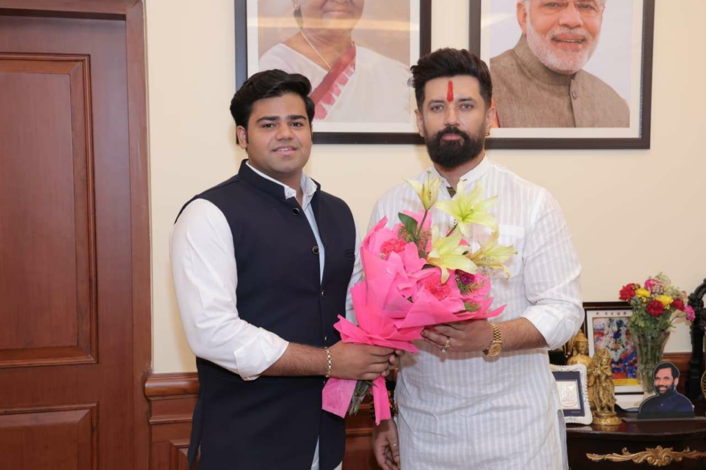 Yash Sharma Meets Union Minister Chirag Paswan, Discusses Youth Development, Leadership and Nation Building