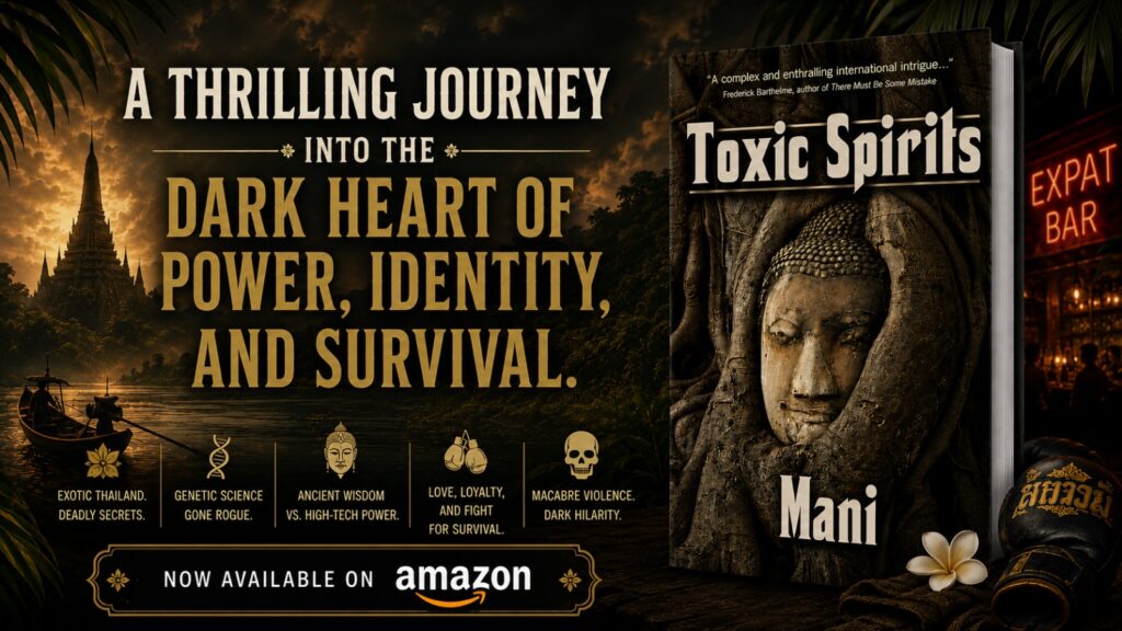 Toxic Spirits by Inderjeet Mani is a Mind-bending and Atmospheric Thriller