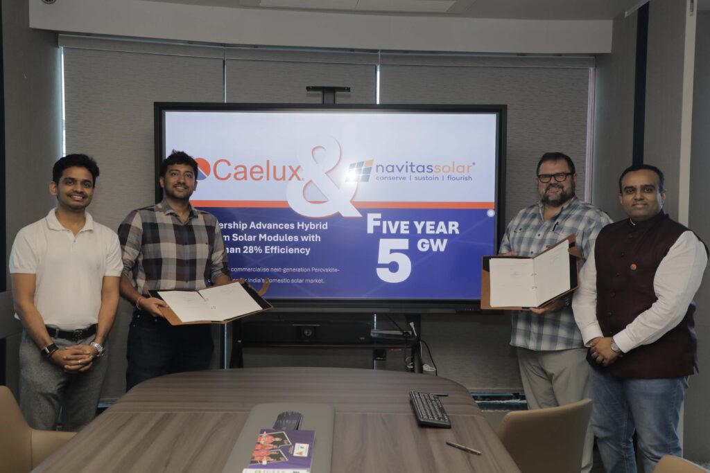 Navitas Solar, Caelux Ink 5 GW Partnership to Build Large-Scale Perovskite-TOPCon Solar Modules