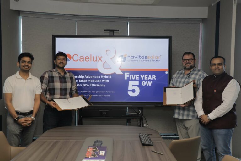 Navitas Solar, Caelux Ink 5 GW Partnership to Build Large-Scale Perovskite-TOPCon Solar Modules