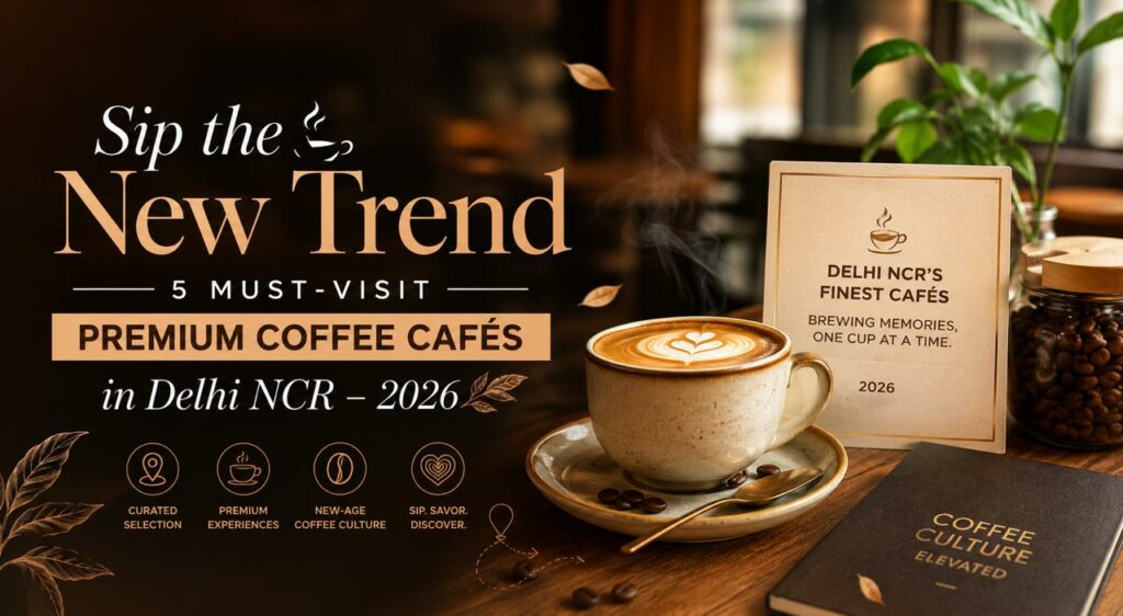 Sip the New Trend: 5 Must-Visit Premium Coffee Cafés in Delhi NCR – 2026