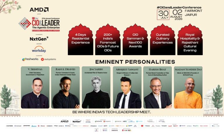 27th ET Edge CIO&Leader Conference to Bring Together 250+ of India’s Top Technology Leaders to Shape the Agentic AI Roadmap