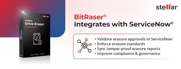 BitRaser Integrates with ServiceNow® to Automate Secure Data Sanitisation of IT Assets