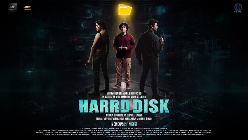 Nanda Yadav, Jaihind Kumar and Arnav Chandel’s action-comedy suspense thriller HARRD DISK to hit cinemas on August 21; first official poster unveiled