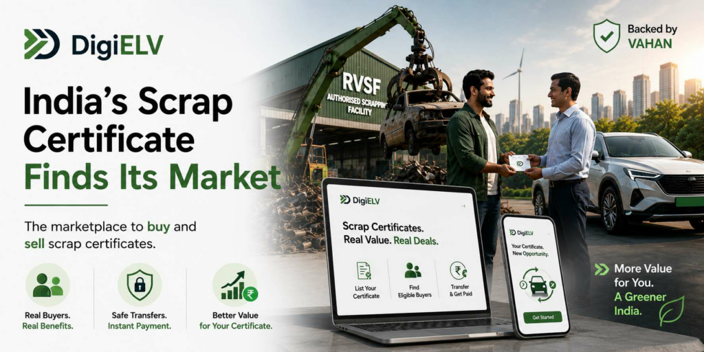 DigiELV Gives India’s Scrap Certificate a Verified Market