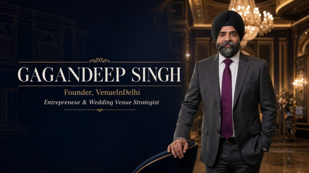 Mr. Gagandeep Singh – Founder of VenueInDelhi | Entrepreneur & Wedding Venue Strategist