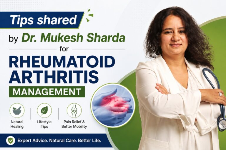 Tips shared by Dr. Mukesh Sharda for Rheumatoid arthritis Management