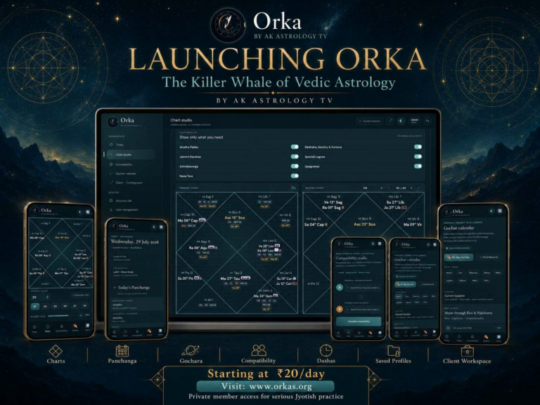 AK Astrology TV Launches Orka, a Private Vedic Astrology App Built for Serious Jyotish Practice