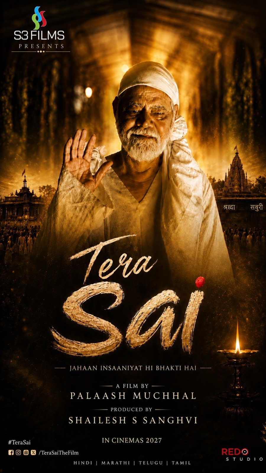 Shailesh S. Sanghvi Joins Hands with Palaash MMuchhalfor Tera Sai; S3 Films Comes On Board as Producer