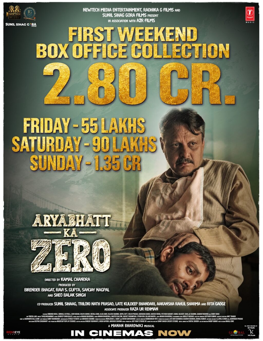 Aryabhatt Ka Zero’ Emerges Strong at Box Office With Rs. 2.80 Cr Weekend! Proves content always leads the path