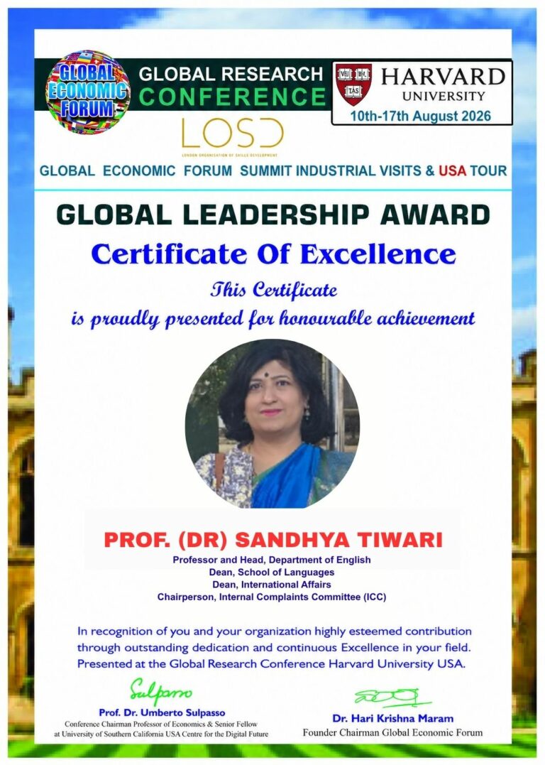 Prof. Sandhya Tiwari Brings Academic Leadership and Global Education Perspective to Harvard University